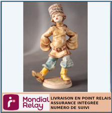 FIGURINE GARÇON DANSEUR RUSSE EN RÉSINE - MARQUE ARAIGNÉE 606 - MADE ITALY