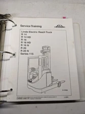 LINDE FORKLIFT REPAIR SERVICE TRAINING MANUAL SHOP R 14 16 20 HD N SERIES 115
