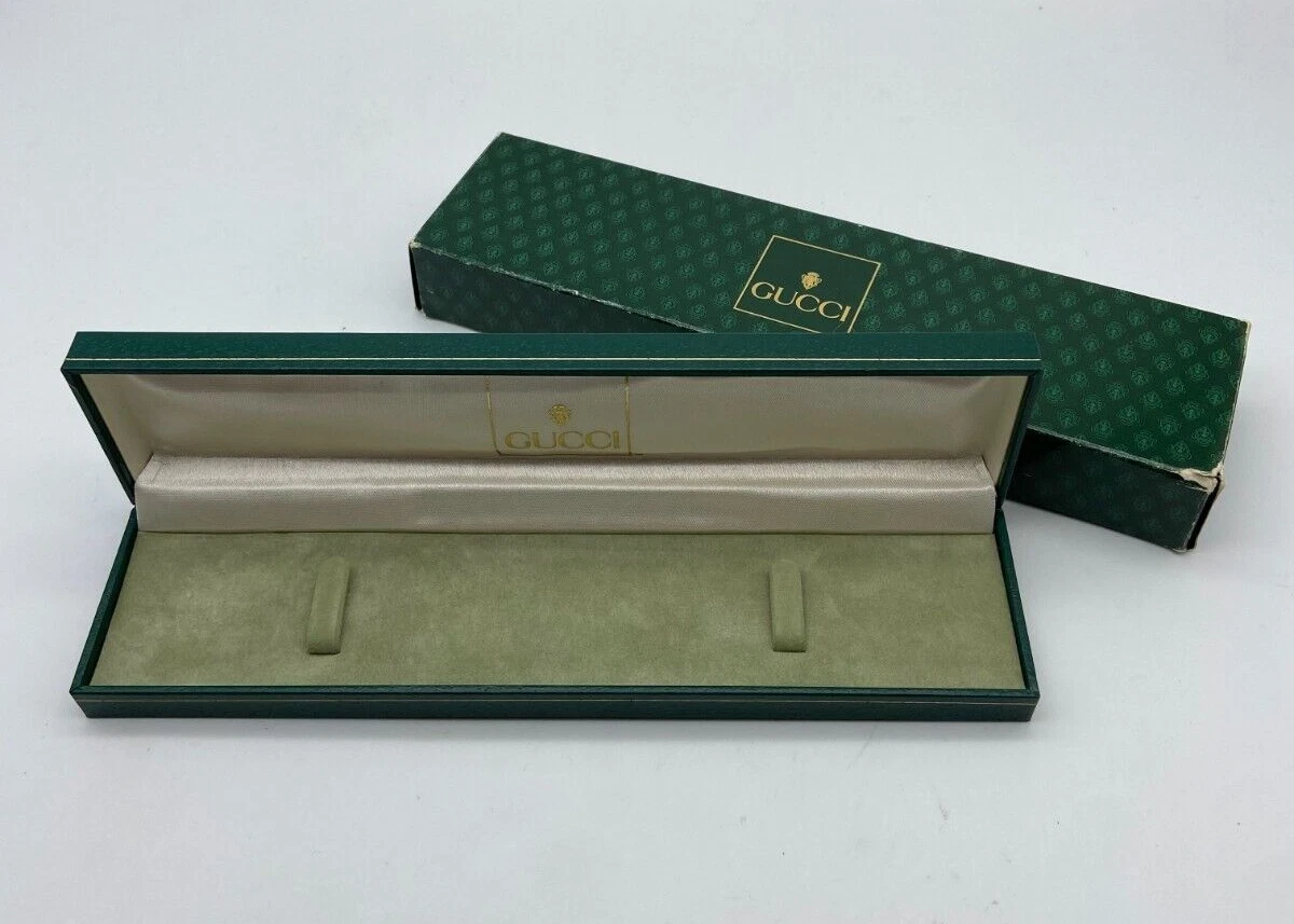 Coffret montre Gucci vintage long vert #1467