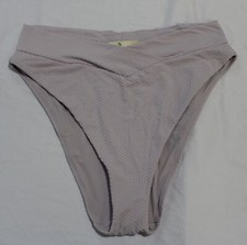 Aerie Women's Crossover High Cut Cheeky Bikini Bottom JL3 Lilac Size 2XL NWT