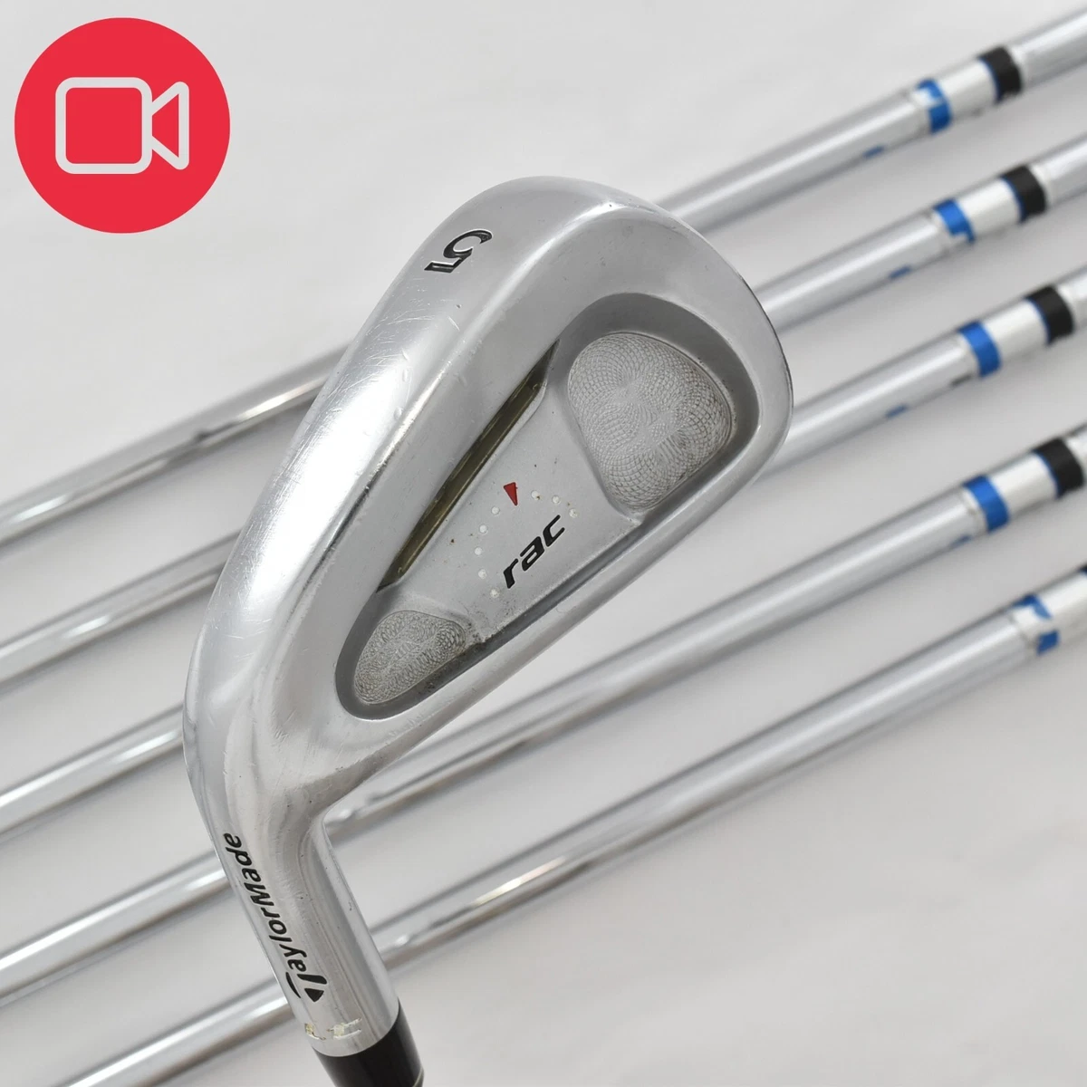 Set De Fers De Golf Gaucher TaylorMade RAC OS 2003 - 3I à PW (8 Pièces) - Acier S200