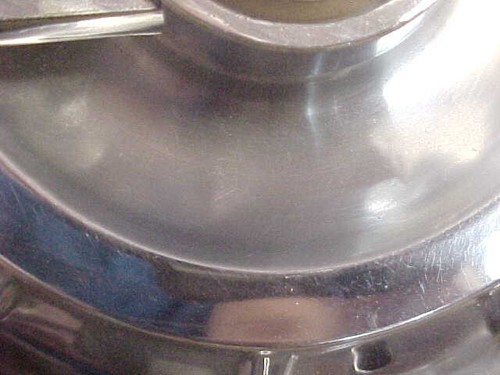 '56 - '58 Corvette hubcap (wheel cover), original but flawed. - Picture 8 of 13