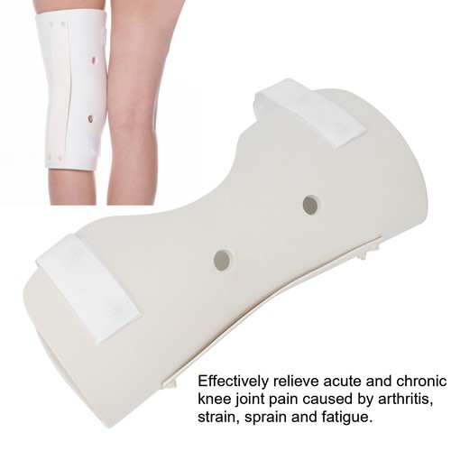 Knee Splint Knee Immobilizer Compression Sleeve Straight Leg Support Brace Left - Picture 3 of 12