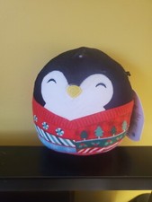 Squishmallow 4.5" Luna Penguin Soft Holiday Plush NWT
