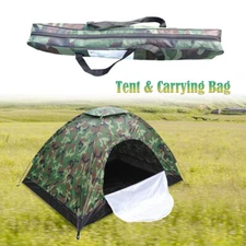 Portable 1-2 Person Camping Tent Waterproof for Family Camouflage Outdoor Hiking