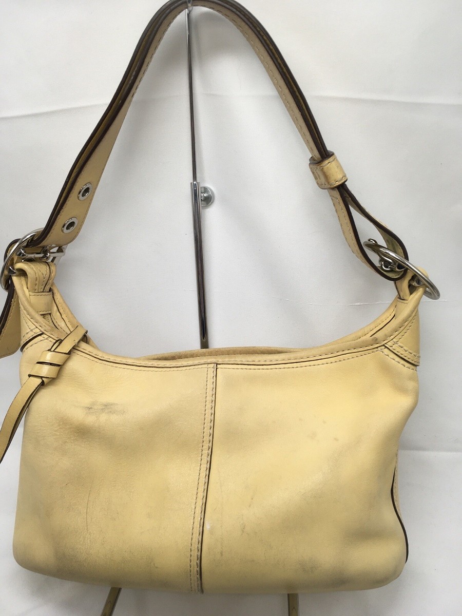 Coach Hobo Shoulder Handbag Duffle Convertible F13354 Tan