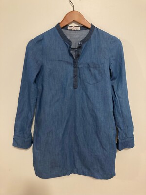 bcbgeneration denim dress Bcbg Women's Collared Neck Mini Denim Dress