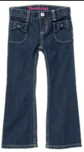 Gymboree Bootcut Blue Jeans,Pants,Cute bow on pockets Back to School Size 9, NWT - Picture 1 of 1