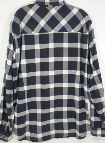 Howe-Mens Long Sleeve Casual Button Down Shirt-XL Extra Large-Gray Plaid - Picture 4 of 9