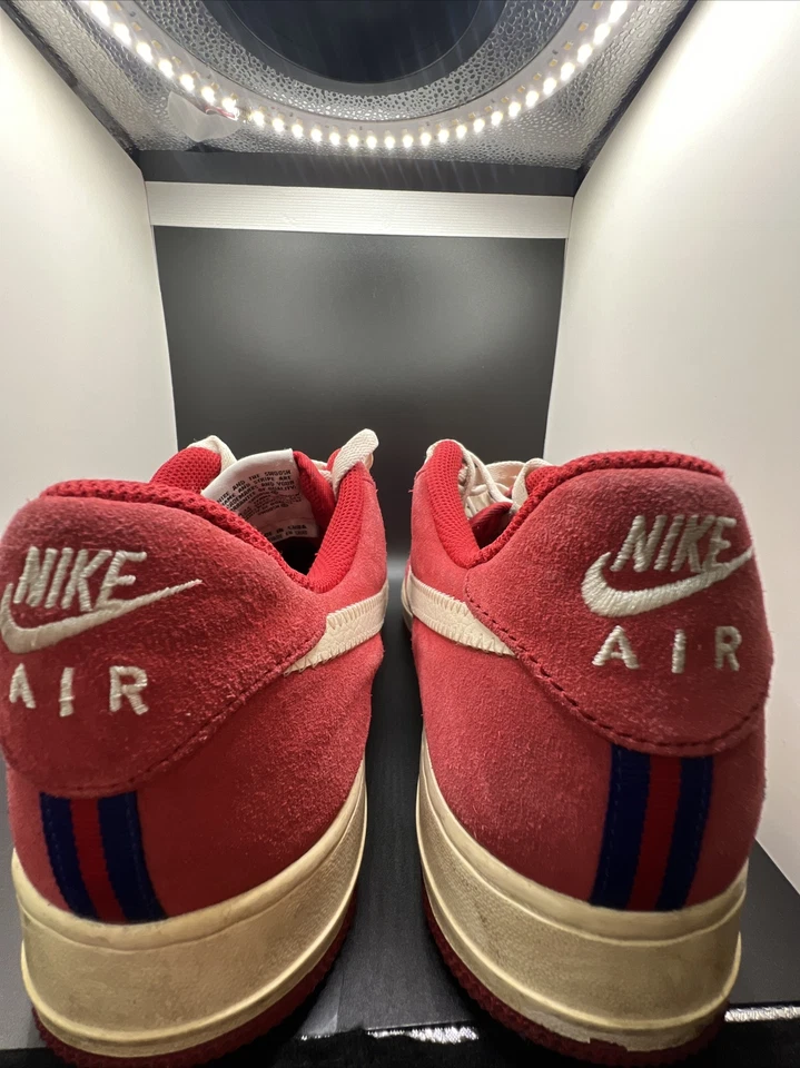 Nike Air Force 1 Low Scissors Men’s Size 9.5 Gym Red Blue Sail 488298-626 - Image 4 of 4