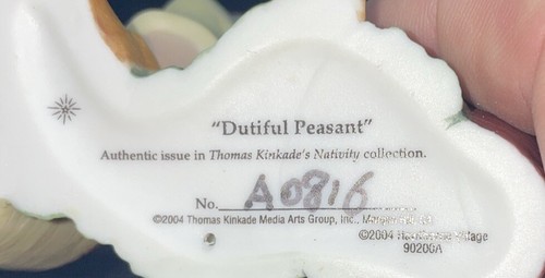 HC THOMAS KINKADE. Nativity “Dutiful Peasant” & “Caring For Her Young” New - Picture 3 of 6