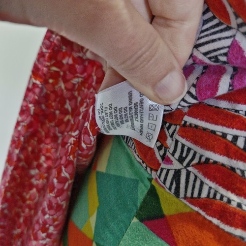 Boom Shankar Rosanna Multicolour Geometric Print A-Line Wrap Skirt Free Size - Picture 5 of 6