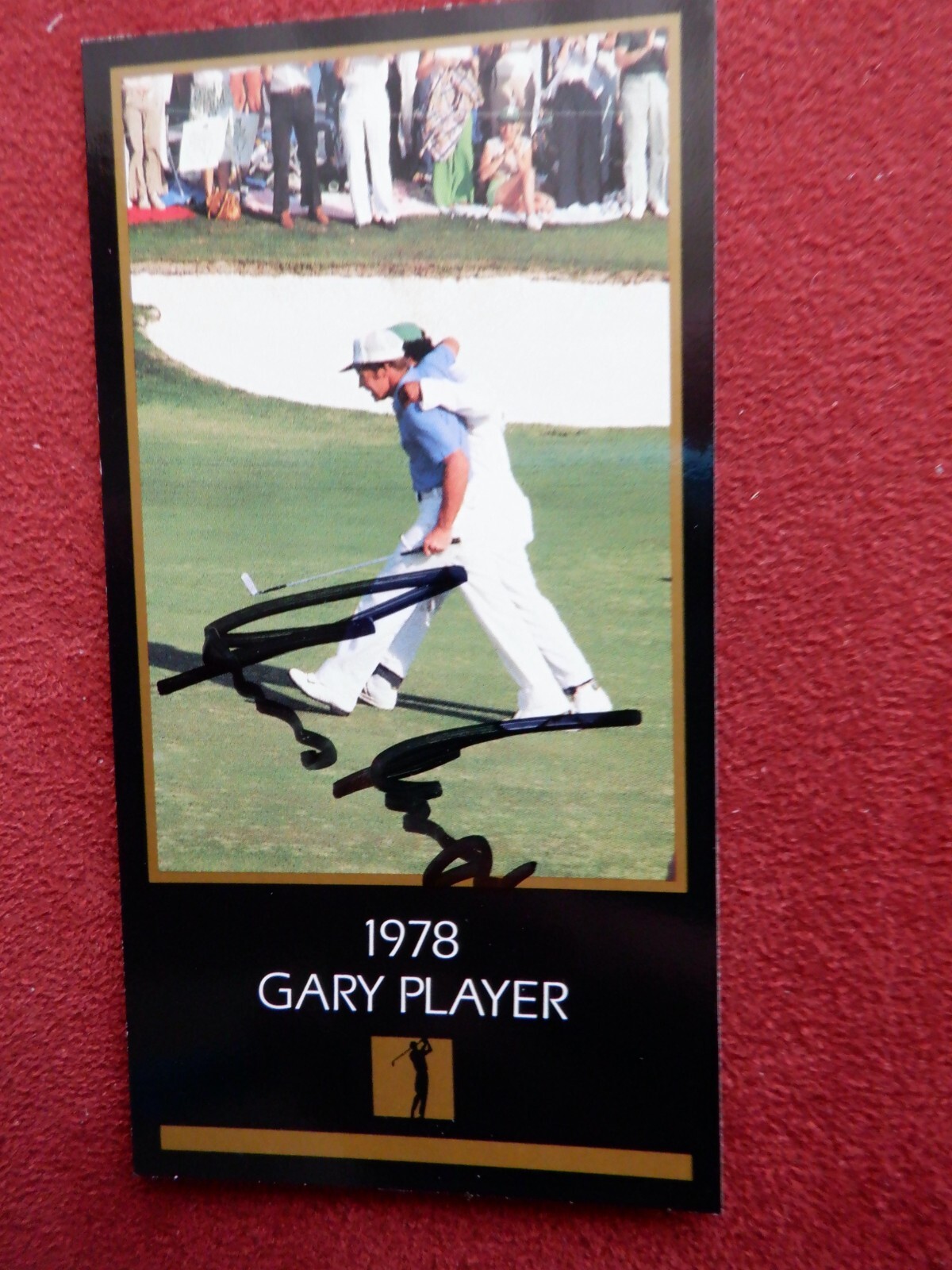 Gary Player Autographed Signed 1978 Masters GSV golf card. JSA Authenticated 