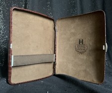 Alte Zigarrenetui Harpener Bergbau AG Dortmund Zigarren Etui Leder Miner