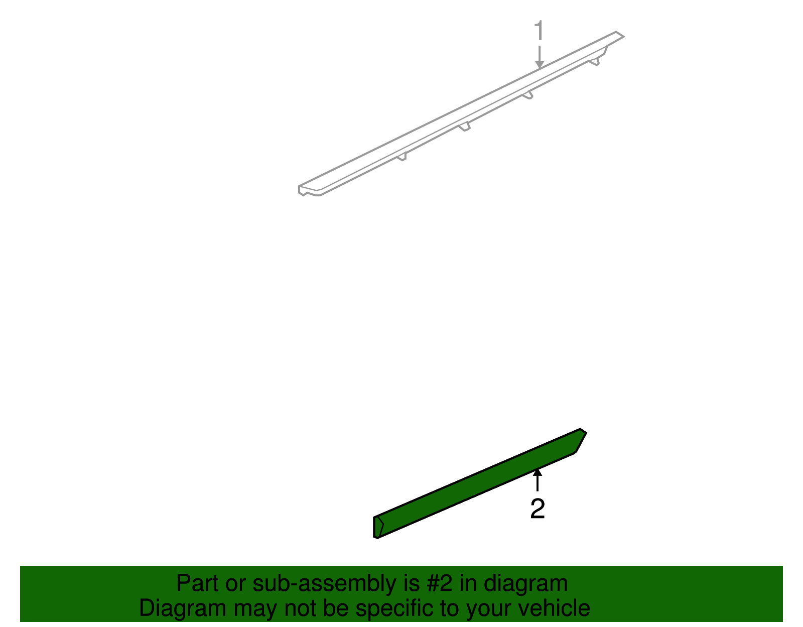 Genuine GM Body Side Molding 15932013 eBay