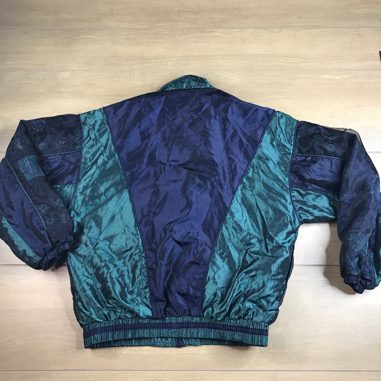 Vintage OUTBROOK Windbreaker Jacket Mens SMALL Green… Gem