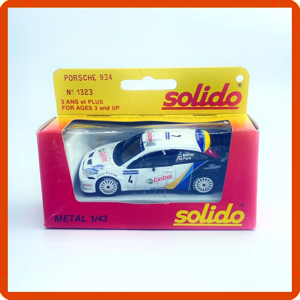 Modellino auto scala 1:43 die cast Ford Focus Wrc Solido modellismo statico - Immagine 4 di 4