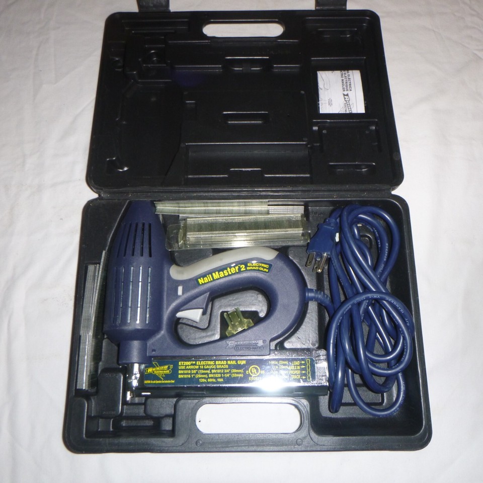 Arrow ET200 Electric Heavy Duty Brad Nail Gun, Nail Master 2 eBay