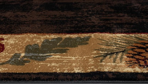 8x10 (7'10" x 9'10") Lodge Cabin Rustic Forest Bear Paw Area Rug *FREE SHIPPING - Picture 5 of 7