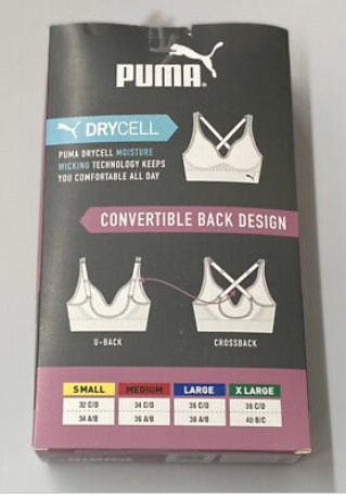 Puma Damen 2er Pack Seamless Sport BH abnehmbare Cups - Bild 14 von 23