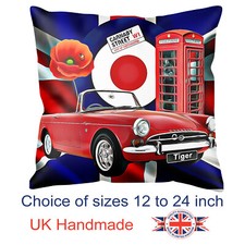 Car Art Sunbeam Tiger Cushion Sunbeam Tiger Pillow Personalised Unofficial
