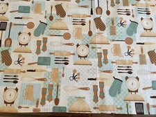 Kitchen Tools Table Runner Handmade NEW 11 3/4” X 41 1/2”