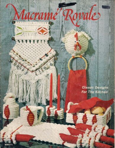Livre Seulement #MM271 Macramé Royale - Vintage Classique Cuisine Gabarit - Photo 1 sur 5