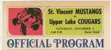 Program St Vincent Mustangs VS Upper Lake Cougars Durst Field