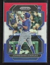 2022 Panini Prizm #144 Johneshwy Fargas Red/White/Blue Prizm