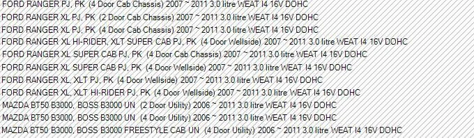 KIT JUNTA TURBO + TACOS Y TUERCAS para FORD RANGER PJ PK 3,0 L WEAT DOHC 2007-2011 Foto 2 de 2