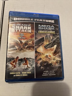 2-Headed Shark Attack / Mega Shark Versus Crocosaurus (Blu-ray)