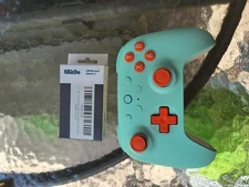 8bitdo controller wireless mint and orange color