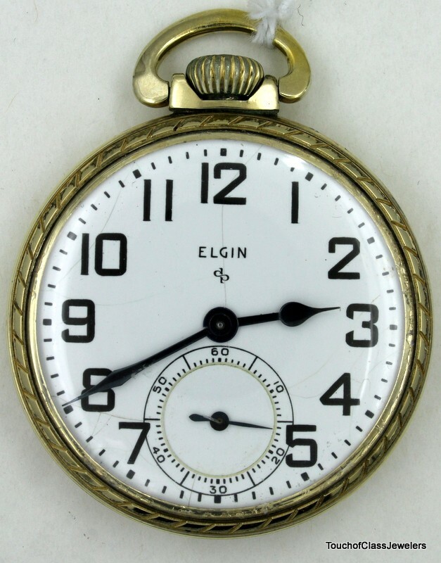 1947 Elgin 15 Jewel Pocket Watch in 10k Gold Rolled Plate Elgin