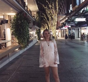 missguided white playsuit