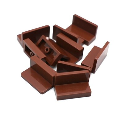 TCM BRICKS Reddish Brown 1x2x1 Panel X10 Compatible Parts & Pieces 
