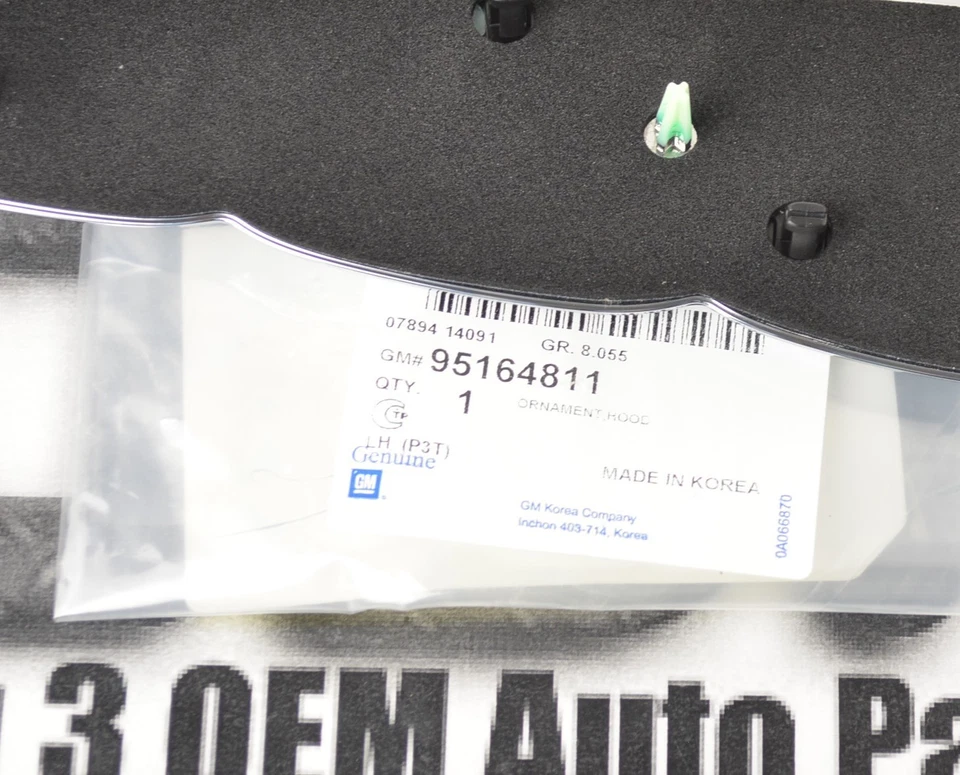 2013-2016 别克 Encore LH 司机侧镀铬罩装饰成型黑色全新 OE — 第 3/3 张图片