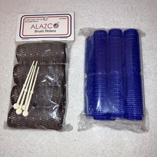 Hair Rollers, 4 Extra Large 1 1/8 in, 12 Small 3/4 in
