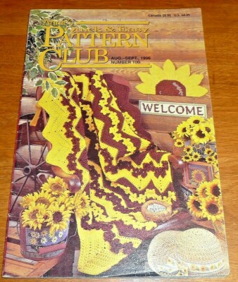 Annie's Quick & Easy Pattern Club No.100 Aug/Sept 1996 Sunflower Patterns Afghan
