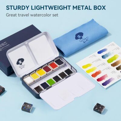 Paul Rubens Art Supplies Papier Aquarelle 100 % Coton Presse à Chaud 9