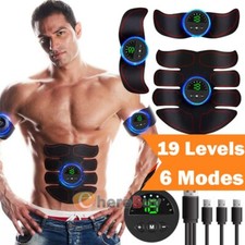 Ab Stimulator EMS Toner Massager Abdominal Trainer Muscle Fitness Body Exercise