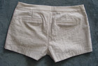 GUESS White "BURN OUT RAYON" Shorts Sz 6 (2.5 Inch Inseam) — photo 2