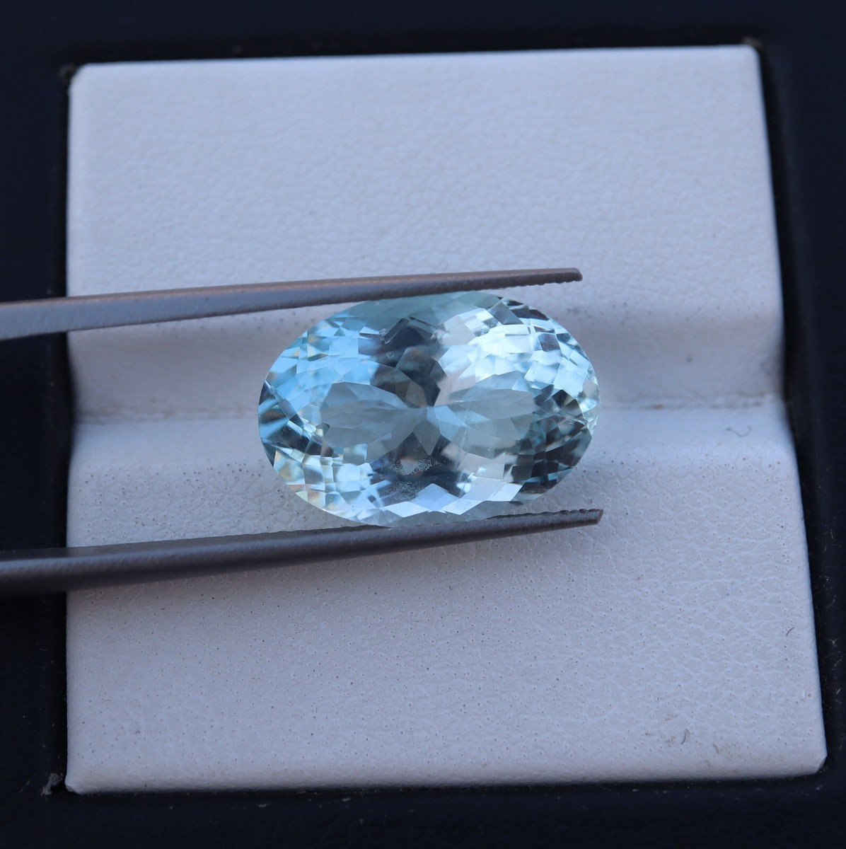 Aquamarine Light Blue Opaque Stone Cts MM Real Light Blue