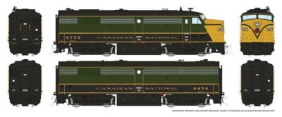 Spur H0 - Rapido Diesellokset FPA FPB Canadian National - 21105 NEU
