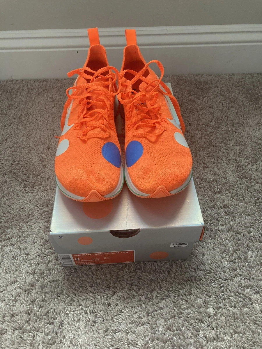 Size 8 - Nike Zoom Fly Mercurial Flyknit x OFF-WHITE Total Orange 2018