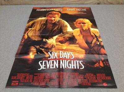 1998 Six Days Seven Nights Original Movie House Full Sheet Poster