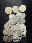 42 Silver Roosevelt & Mercury Dimes + 3 Silver War Nickels 90% & 35% Lot