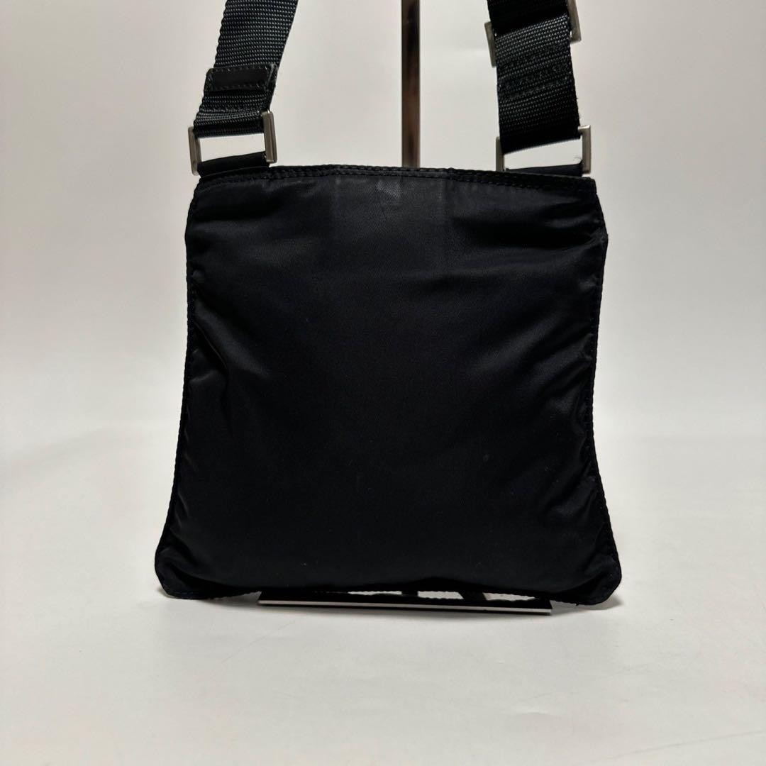 s59     Item Prada Triangle Logo Nylon Black Shoulder Bag Sacoche thumbnail 3