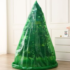 Jumbo Christmas Tree Removal Bag, Green Extra Large 6ft Width x 9ft Tall Chri...
