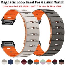 Magnetic Watch Strap Band For Garmin Fenix 8 E 7 7X 6 6X Pro 5 5X 3HR Epix 965