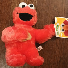 Sesame Street Vivid RED Cookie Monster Plush Toy Factory Doll Figure 10" NWT